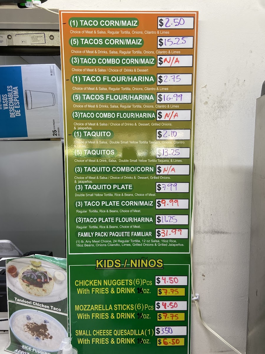 Menu 3 Aguilas Taqueria - Annapurna-2