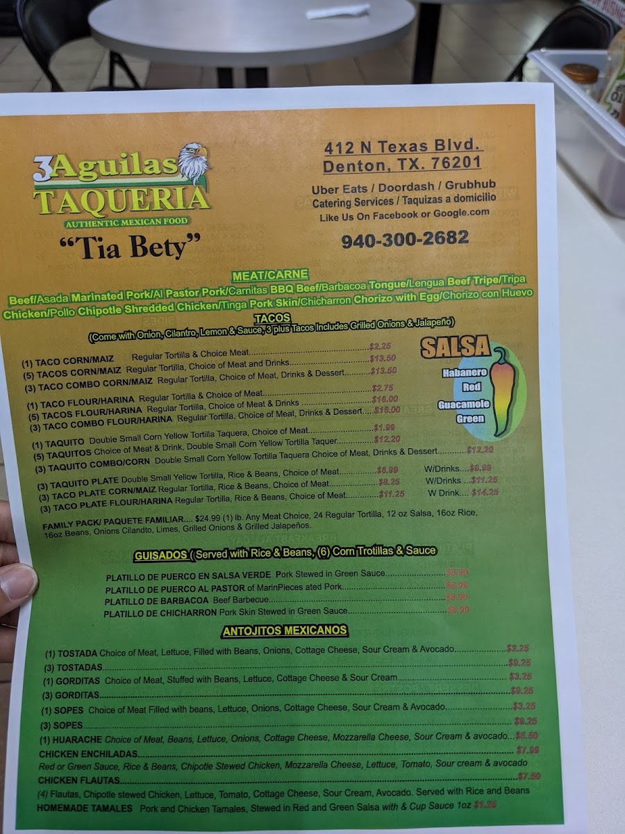 Menu 3 Aguilas Taqueria - Annapurna-7